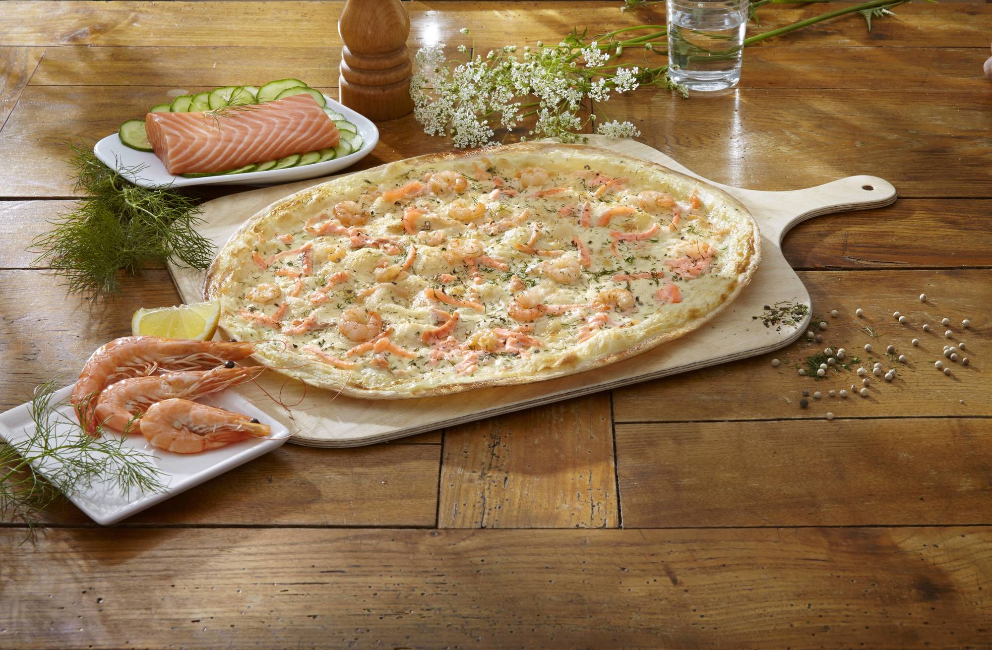 Petit Flammkuchen Wildlachs & Shrimps 180 g