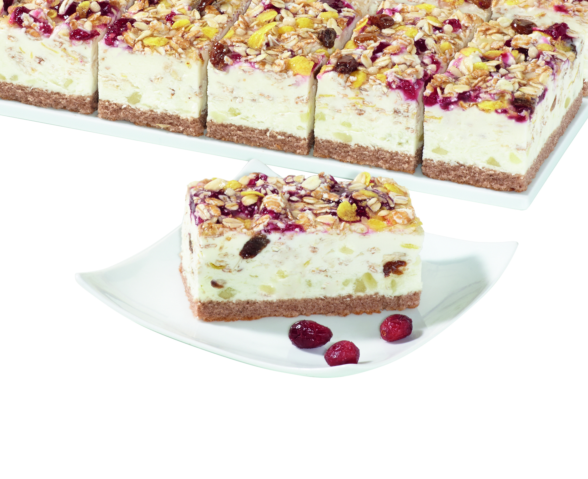 Apfel-Cranberry-Schnitte mit Bircher Müsli 1450g