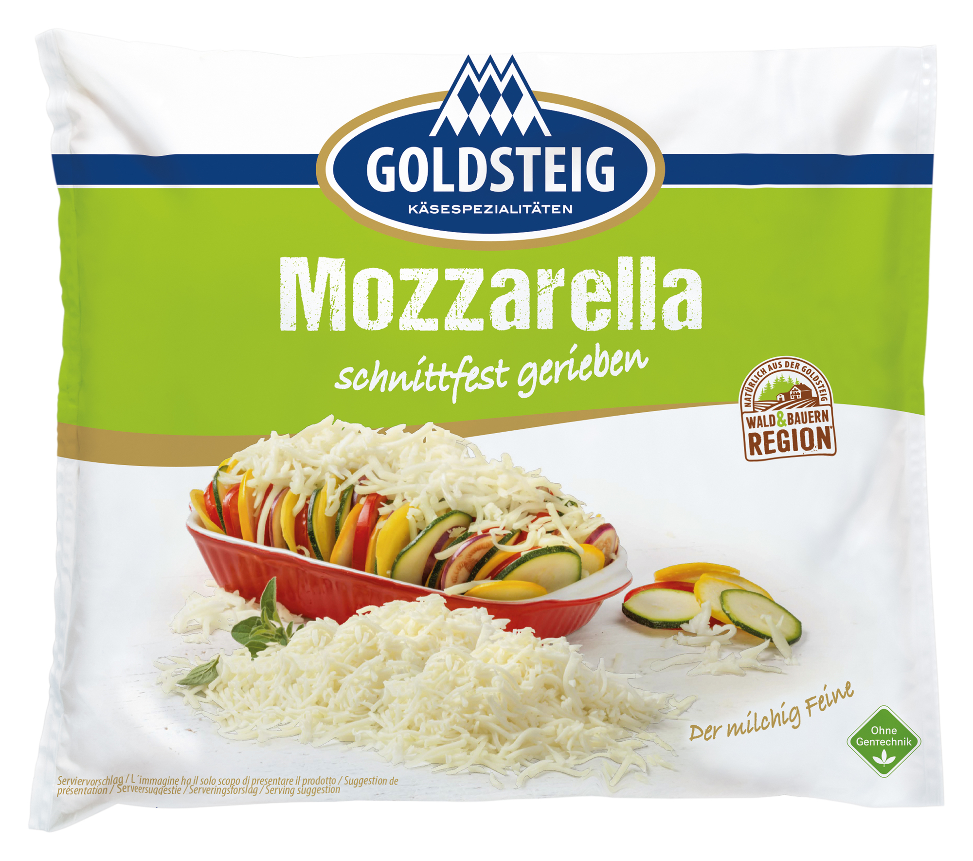 Mozzarella gerieben 45% Fett i.Tr. 1000g