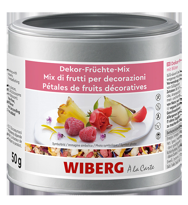 Dekor-Früchte-Mix mit Blüten 50g