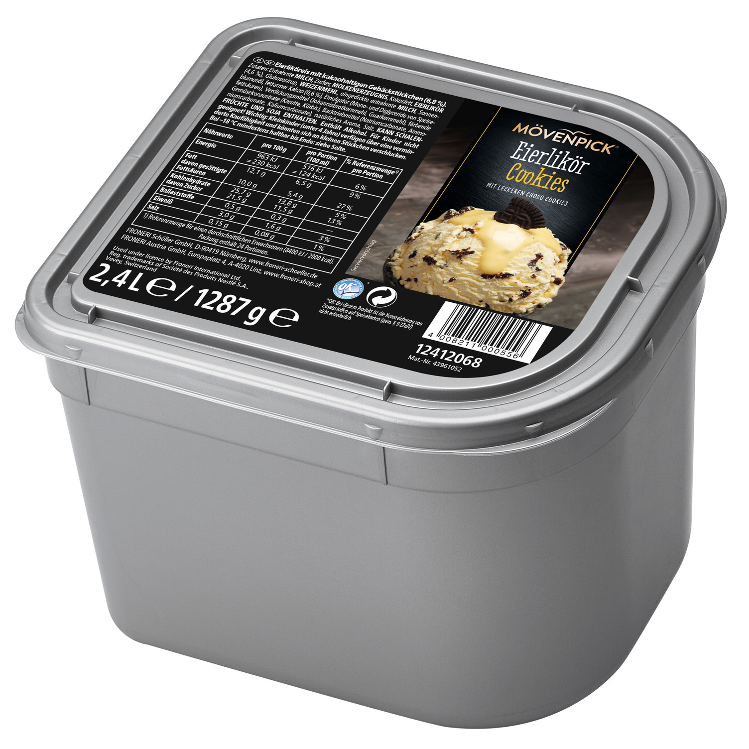 Eierlikör Cookie Eis 2400ml