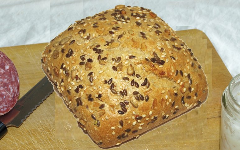 Körnerbrötchen eckig 70g