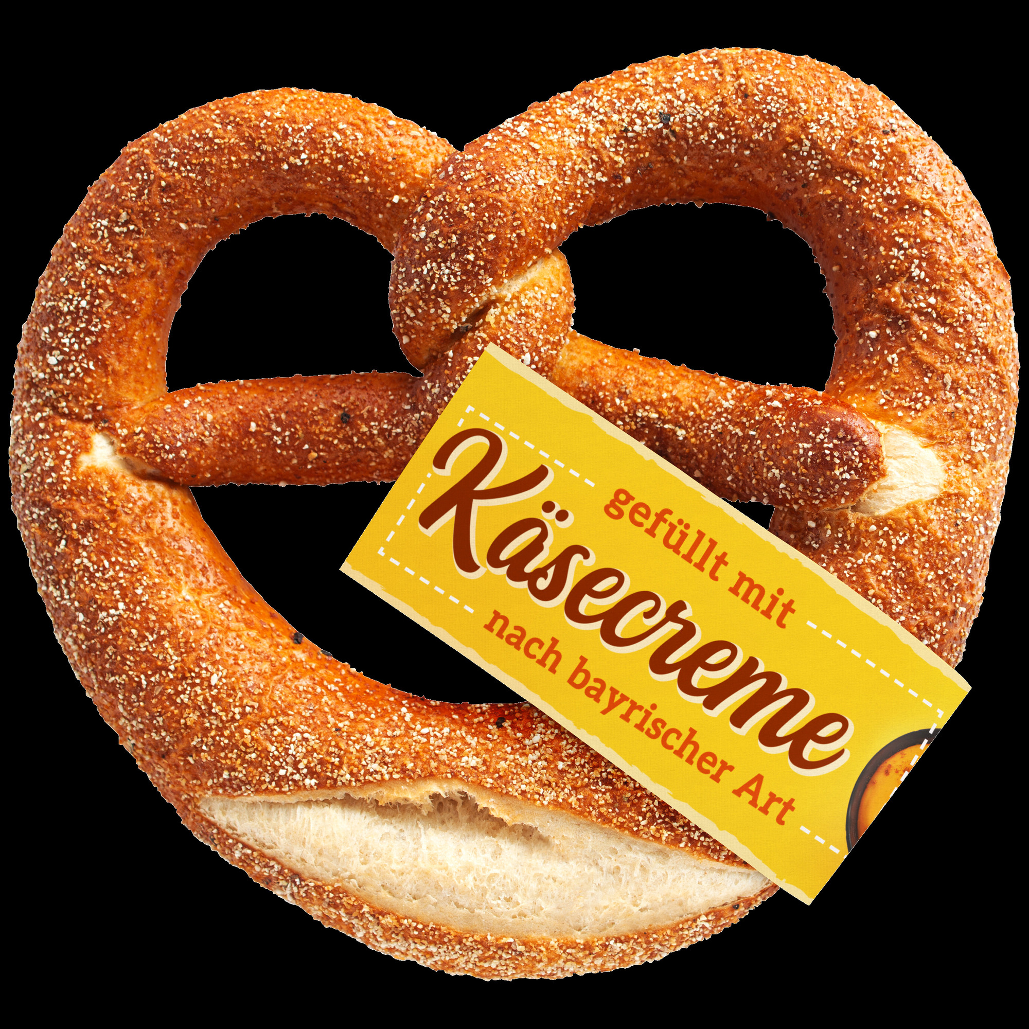 Laugenbrezel gefüllt mit Käsecreme 80g