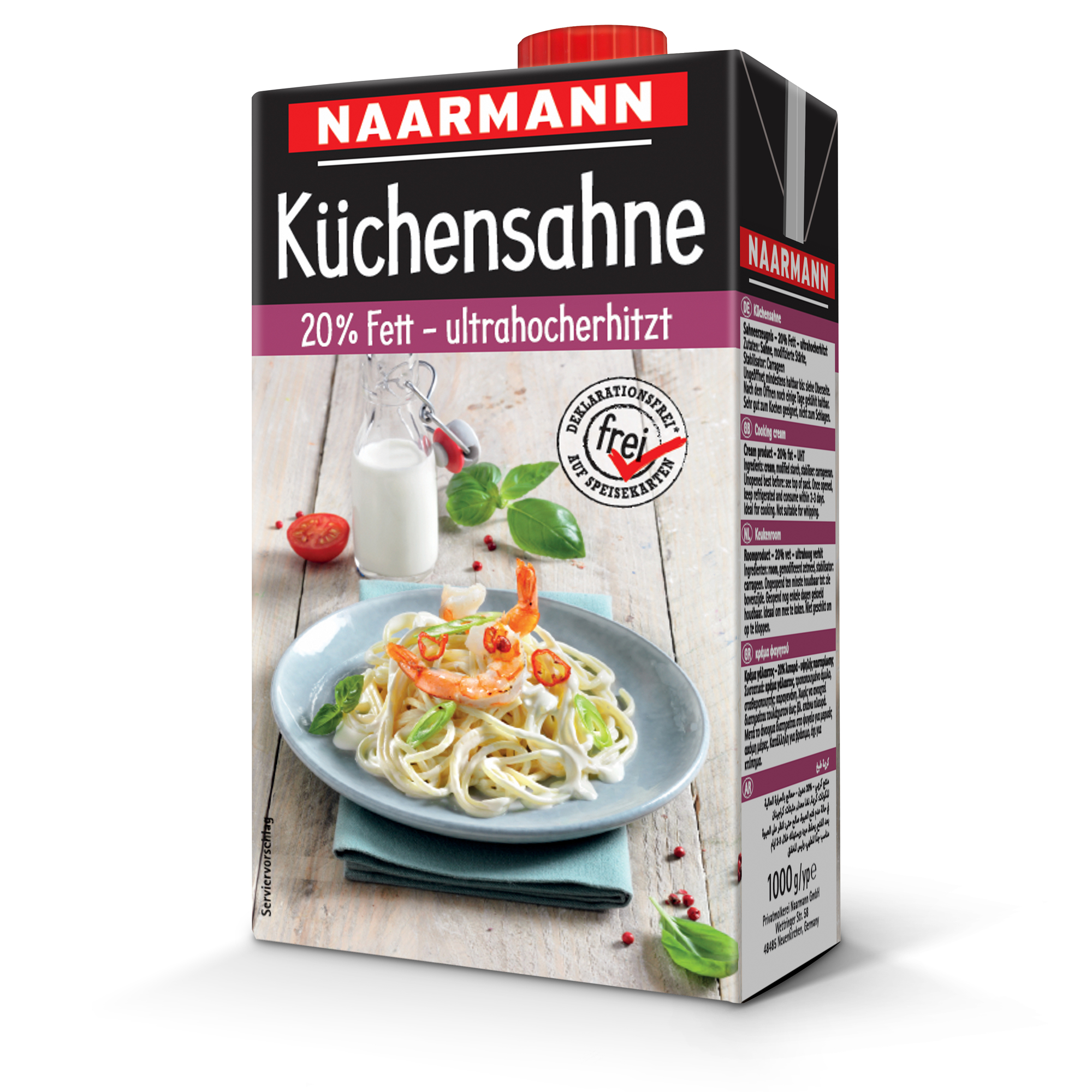 Küchensahne 20 % Fett 1000g