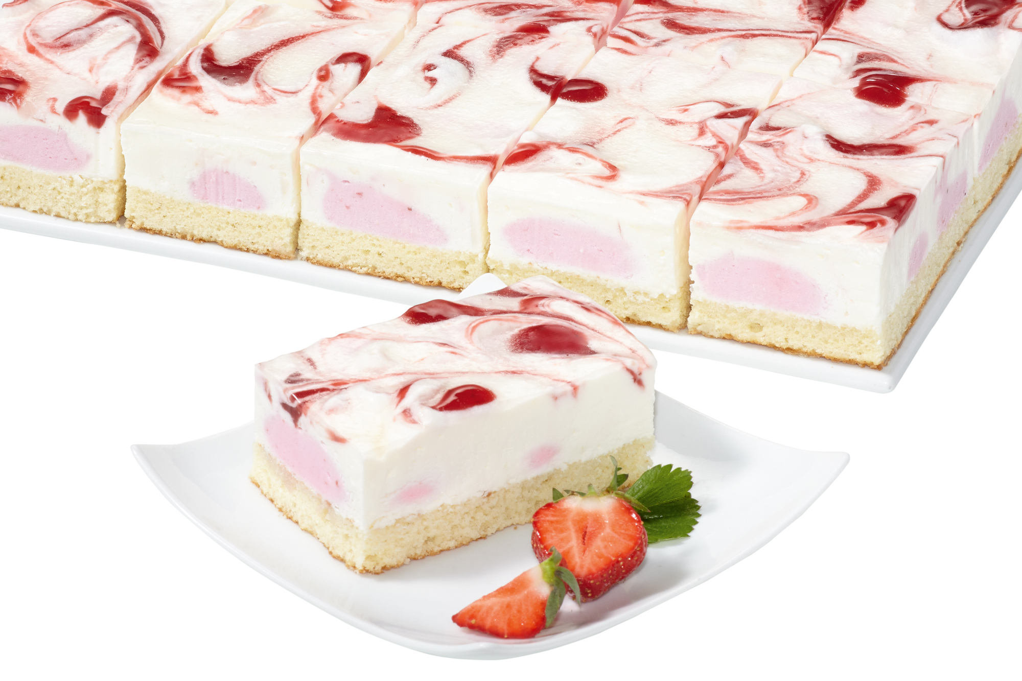 Buttermilch-Erdbeer-Schnitte 1150g