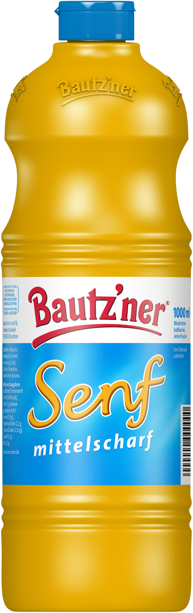 Bautzner Senf mittelscharf 1000 ml