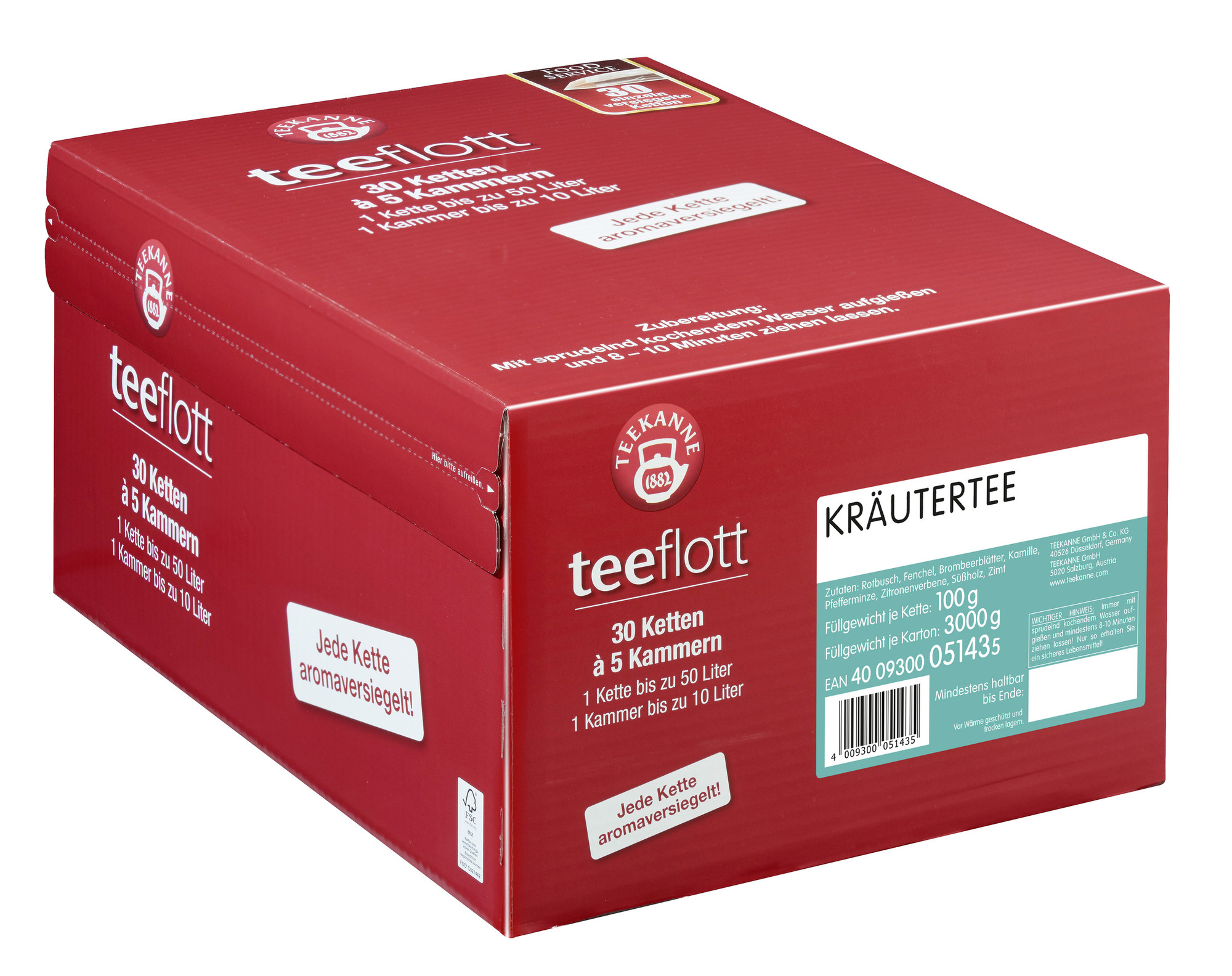 Tee Großfilterkette Kräuter 3000g