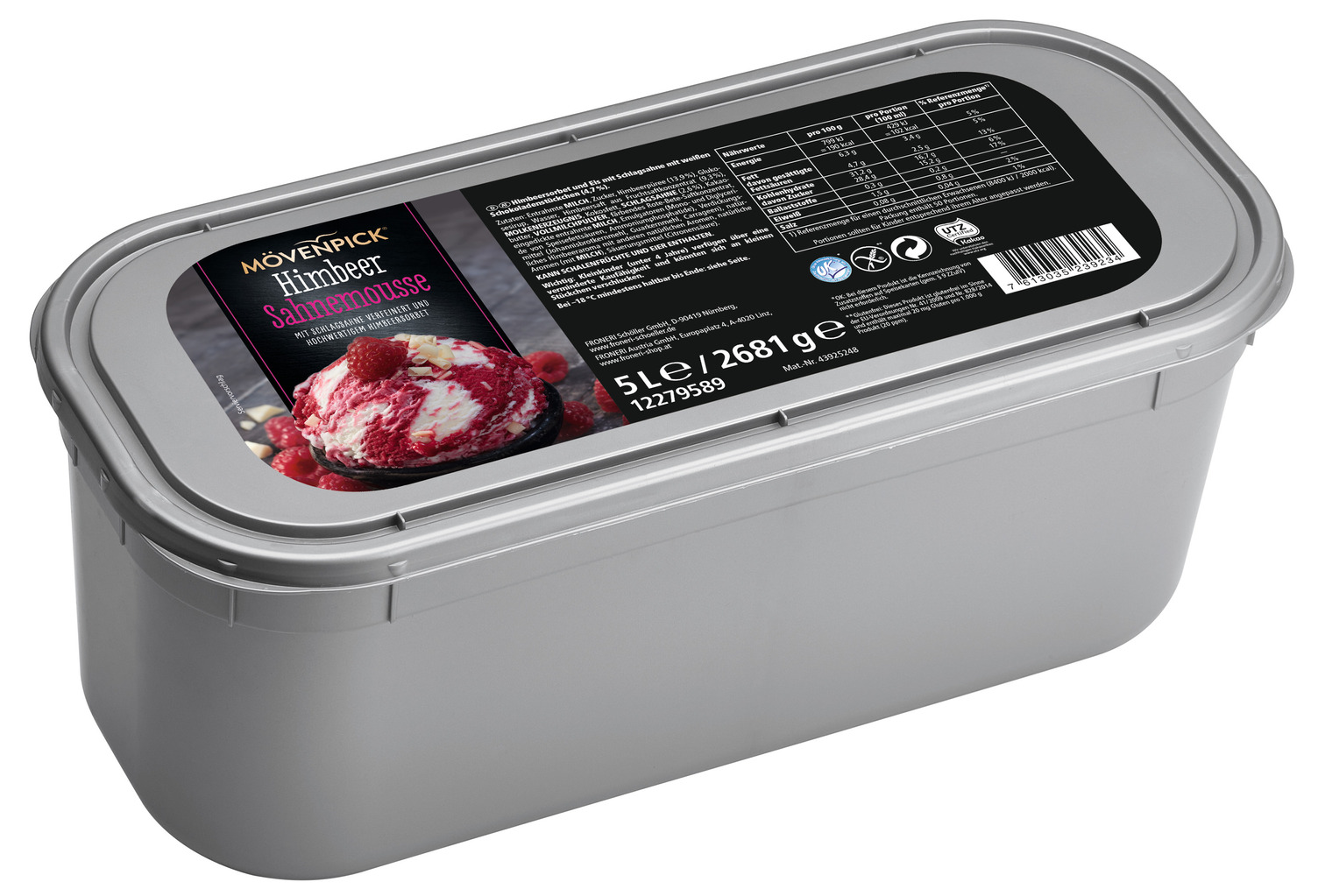 Himbeer Sahne Mousse Eis 5000ml