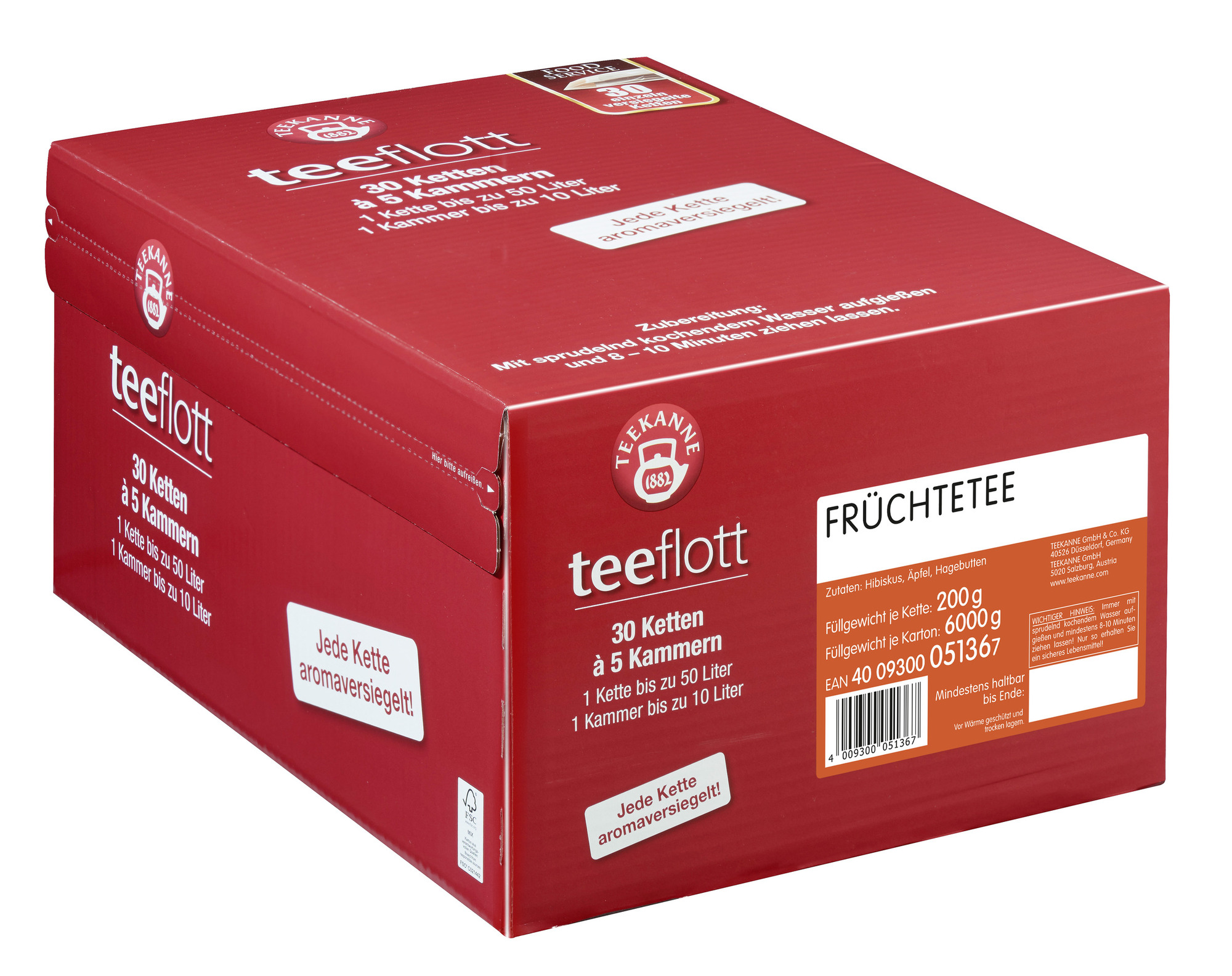 Tee Großfilterkette Früchtetee 200g