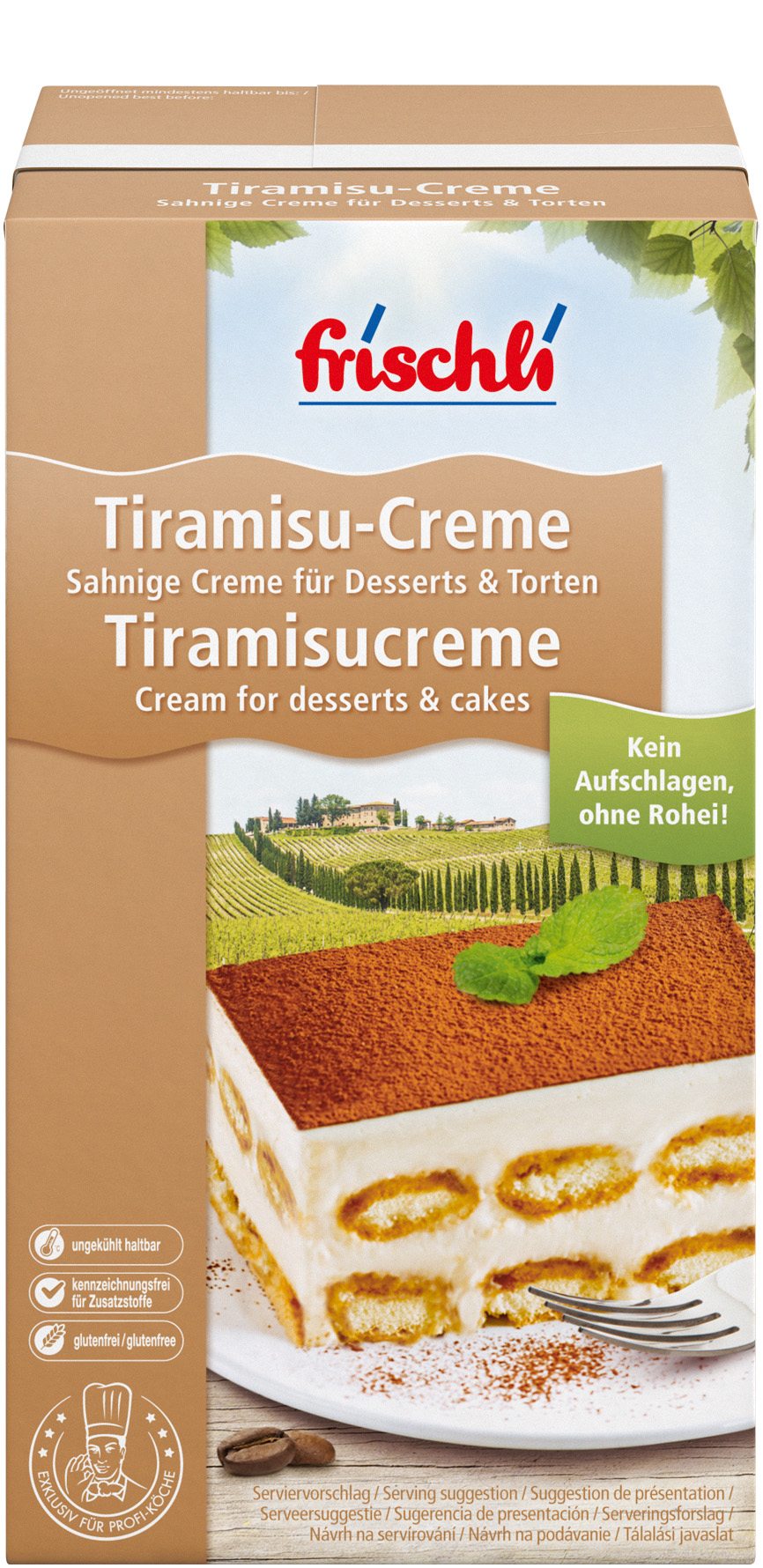 Tiramisu-Creme 22% Fett 1000 g