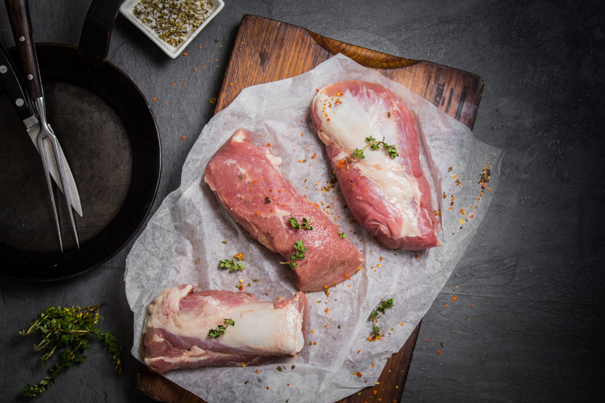 Schweinefiletköpfe sauber geputzt 180g