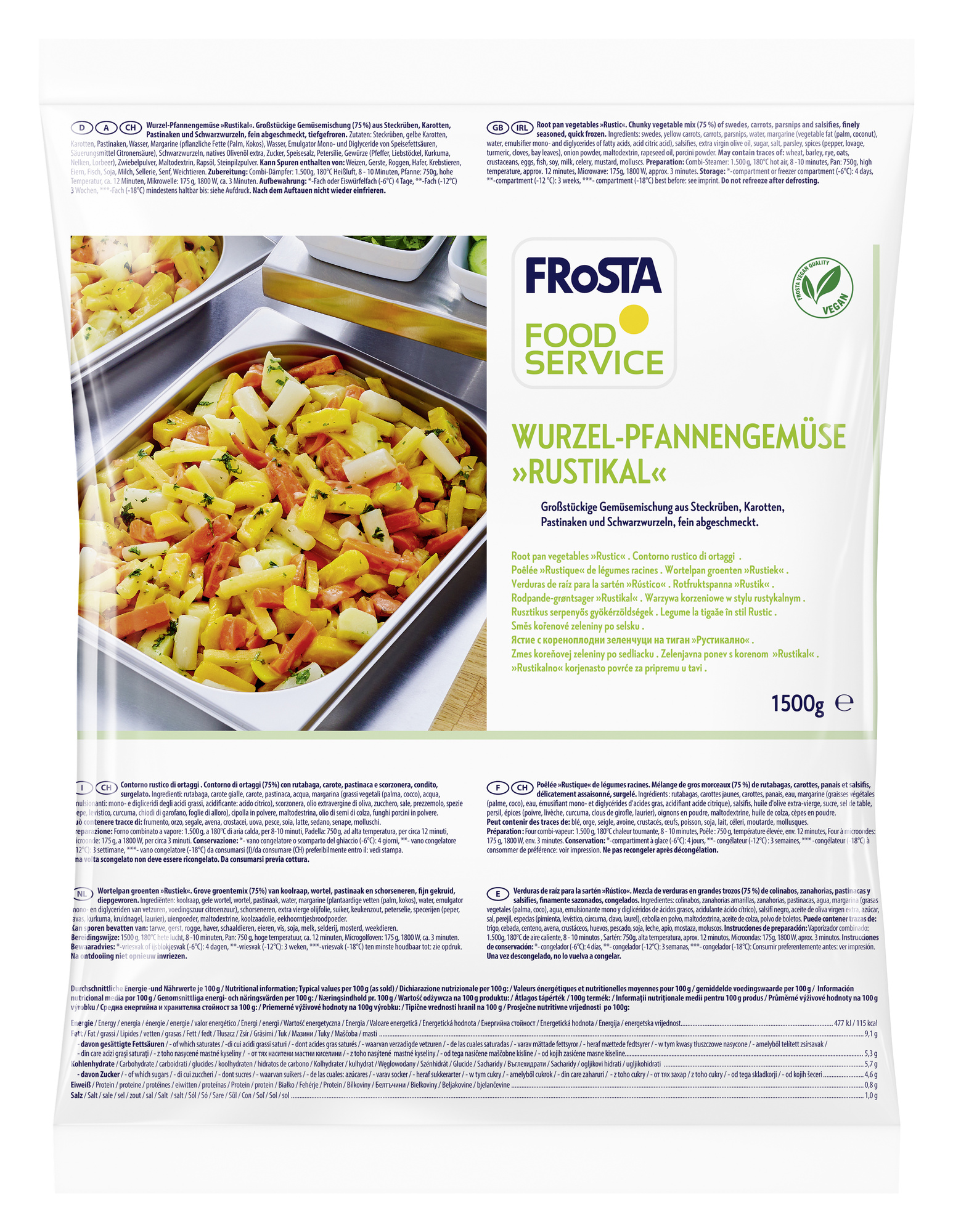 Wurzel-Pfannengemüse 1500g