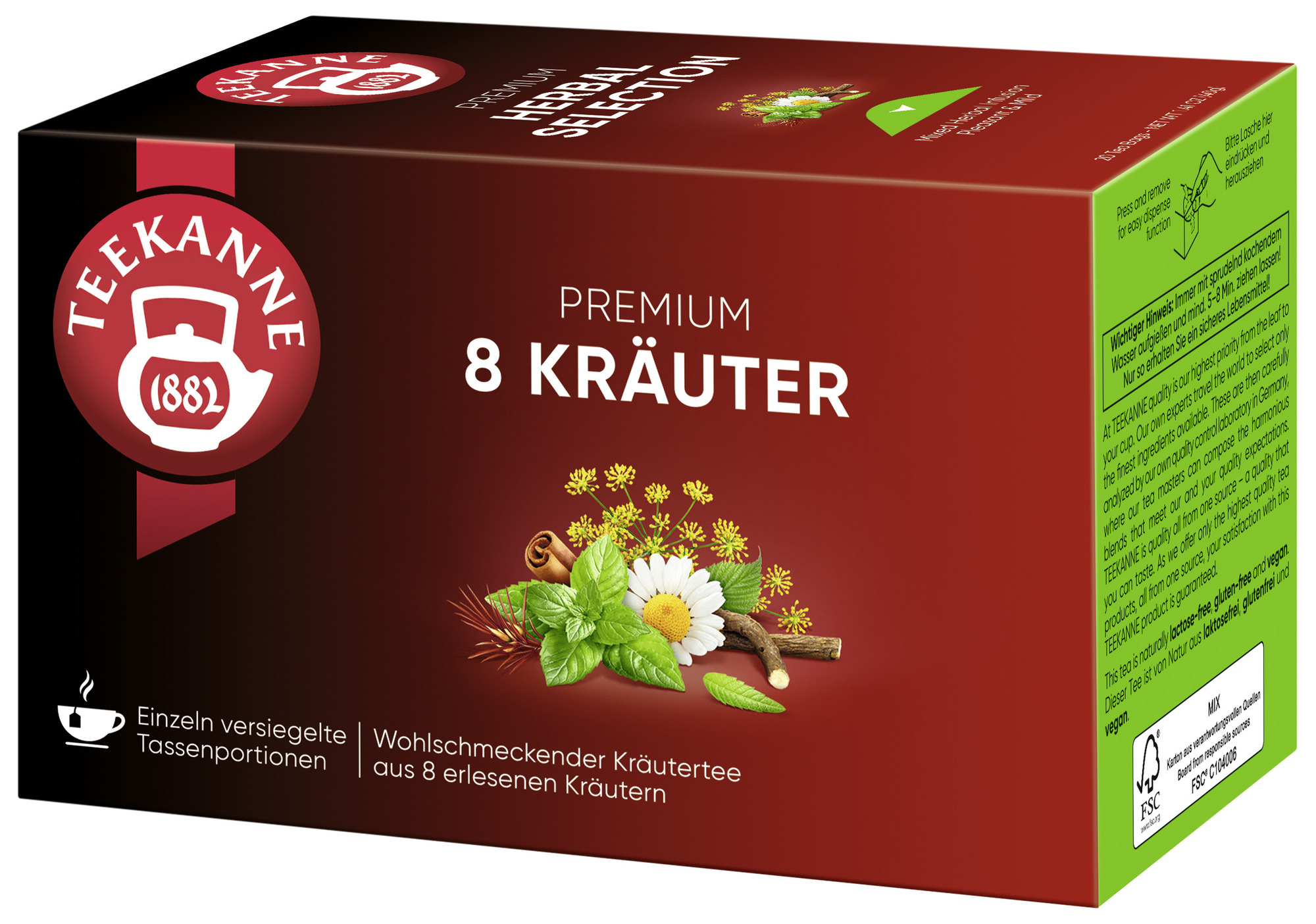 Tee Premium Herbal Selection 8 - Kräuter 20er