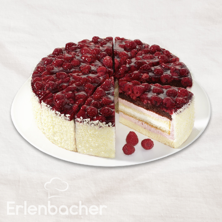 Himbeer-Joghurt-Sahne-Torte vorgeschnitten 2100g