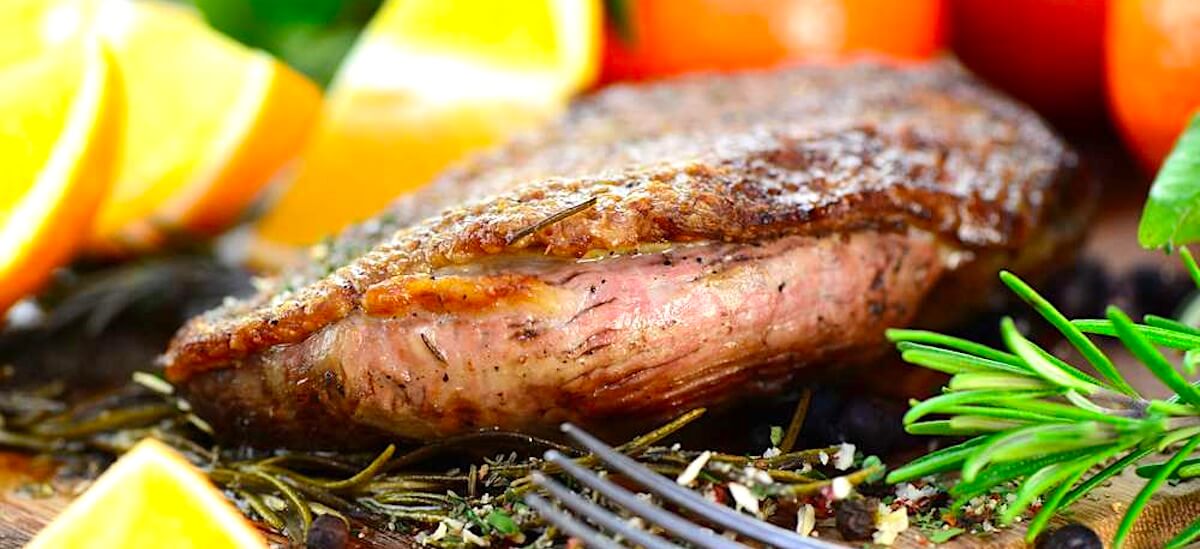 Gänsebrust Fleisch