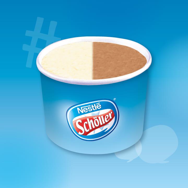 Eisbecher Vanilla/Schoko 85ml
