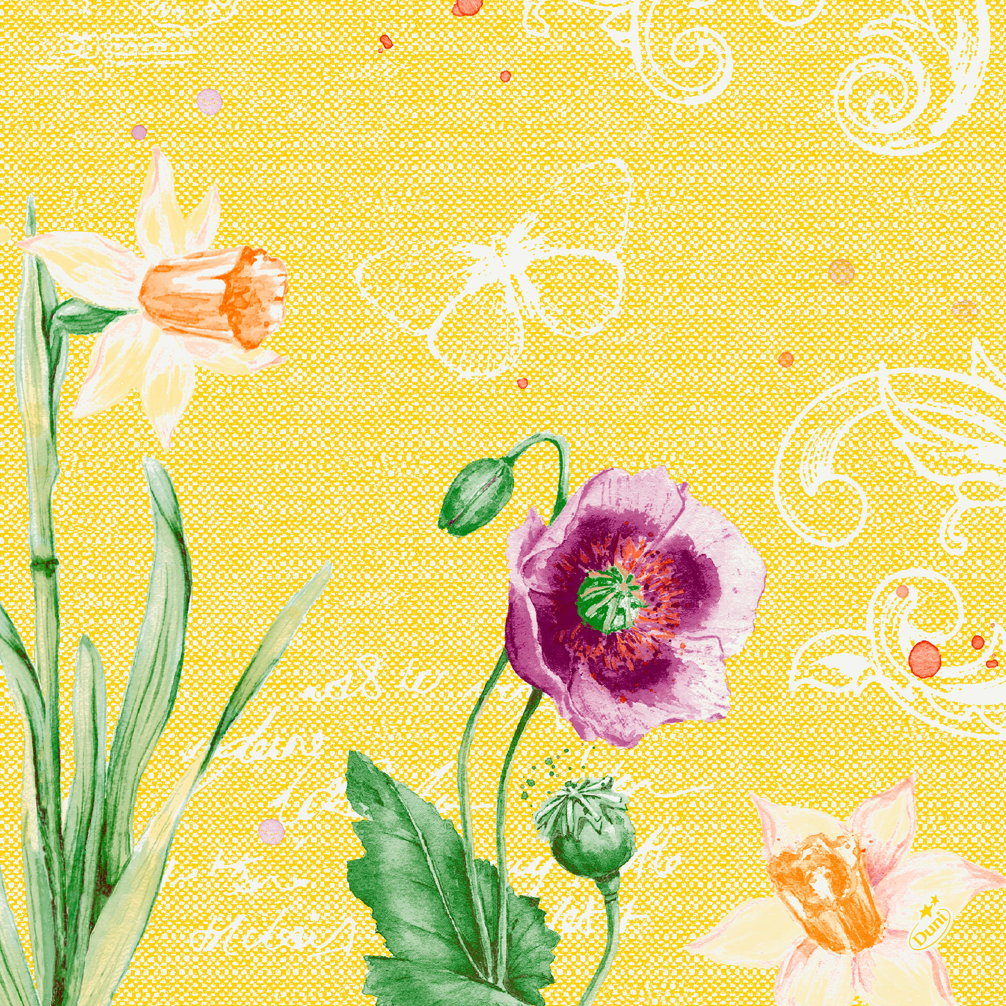 Classic-Serviette Spring Lilies