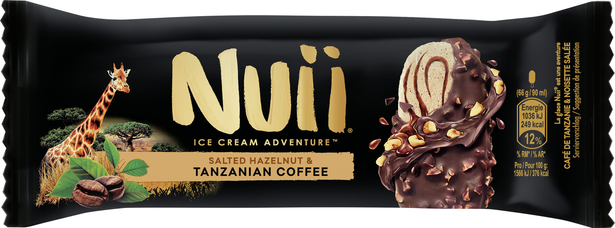Nuii Salted Hazelnut & Tanzanian Coffee Eis 90ml