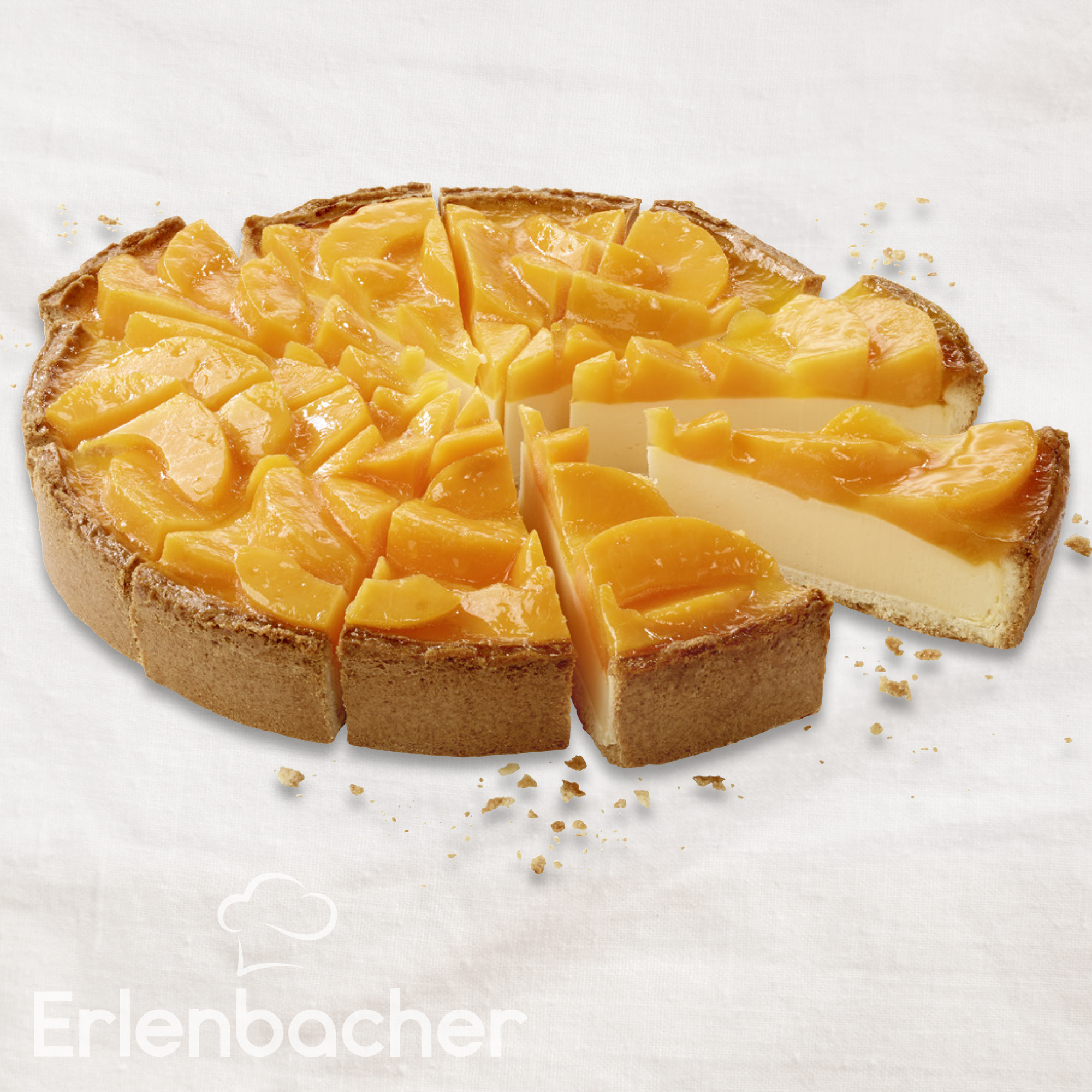 Pfirsich-Rahm-Käse-Kuchen vorgeschnitten 2400g