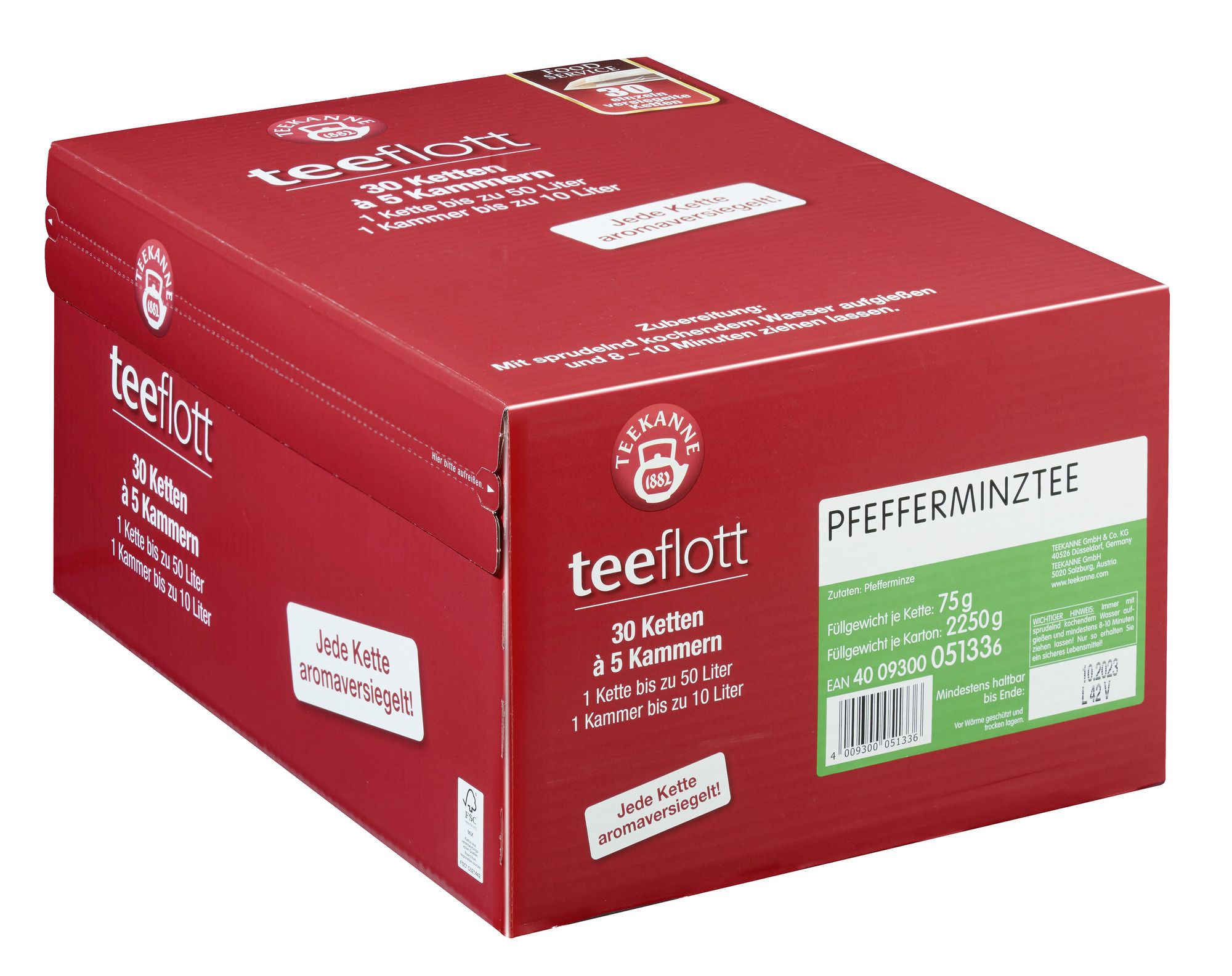 Tee Großfilterkette Pfefferminze 3000g