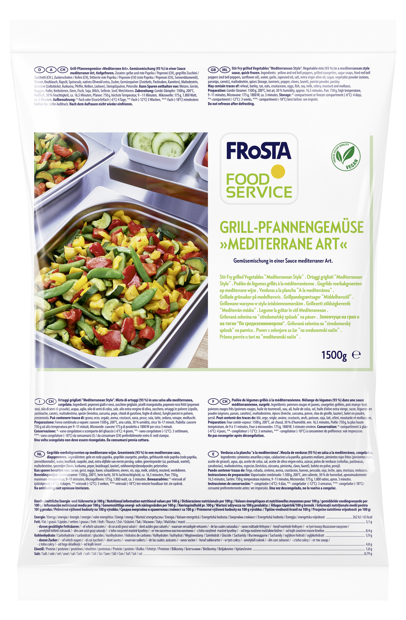 Grill-Pfannengemüse Mediterran 1500g