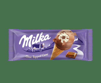 Milka Choc Topped Cone Eis 110ml