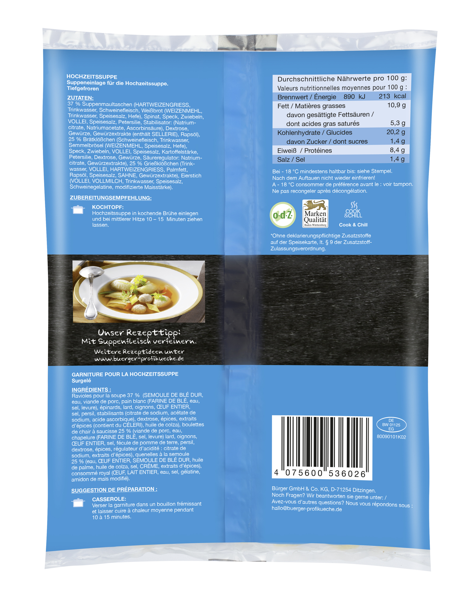 Schwäbische Hochzeitssuppe 1000g