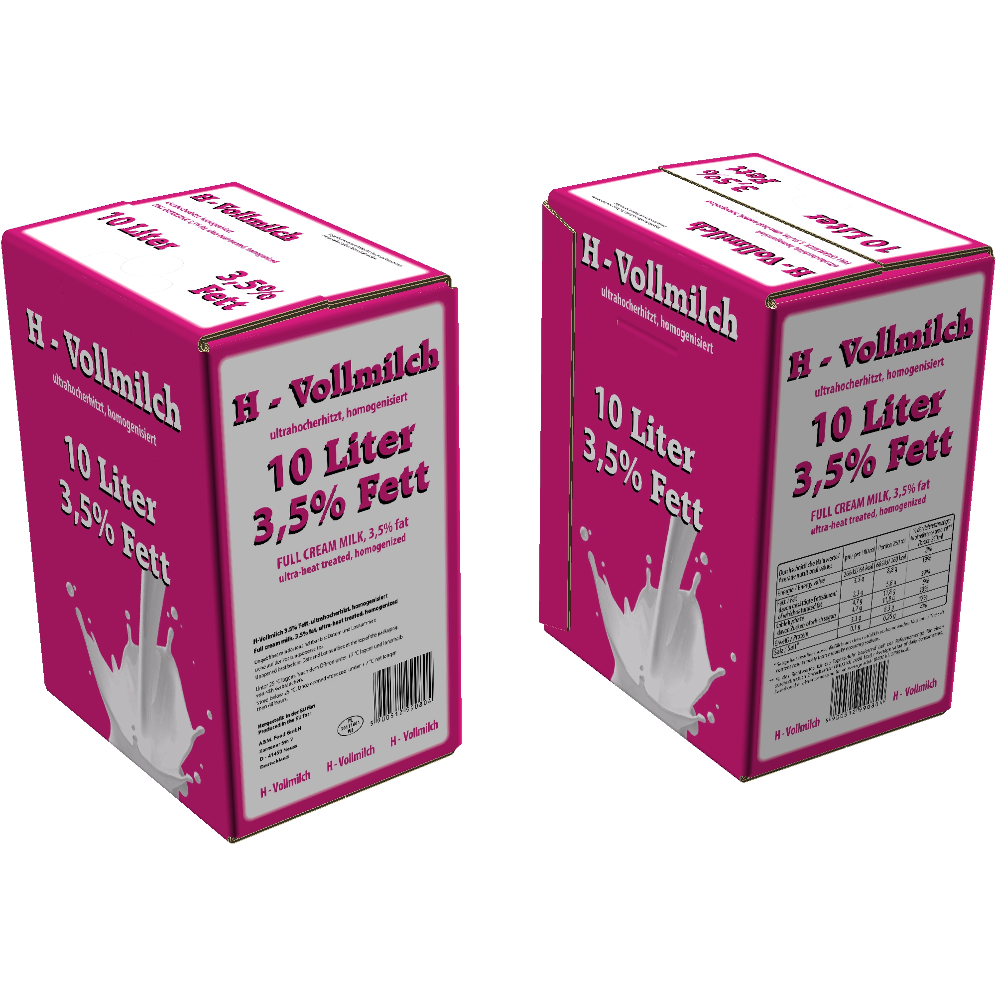 H-Milch 3,5 % Fett 10Ltr