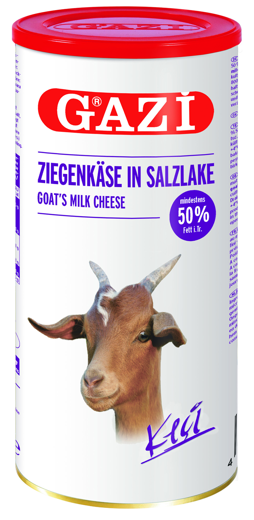 GAZi Ziegenkäse 50% Fett i.Tr. 800g