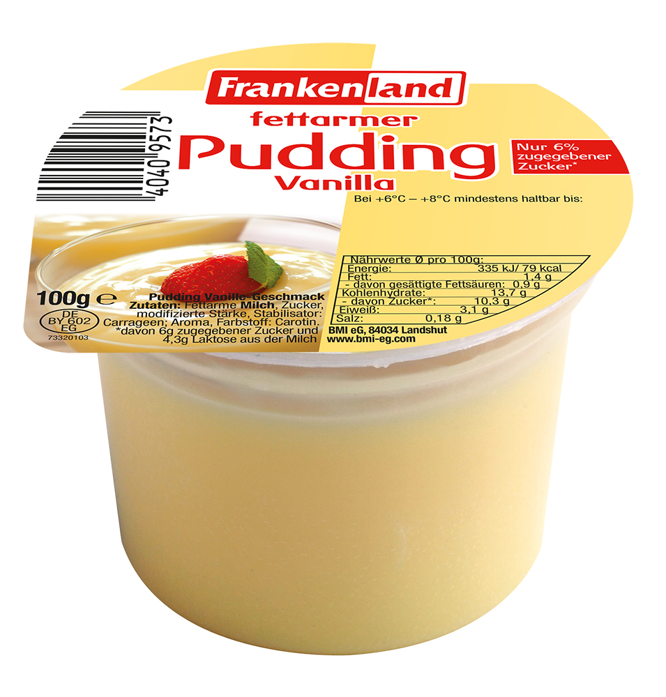 Pudding Vanilla 1,5% Fett 100g
